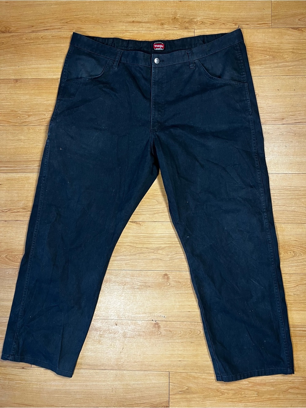 Wrangler Men's Black Straight-Leg Work Pants 42x30
